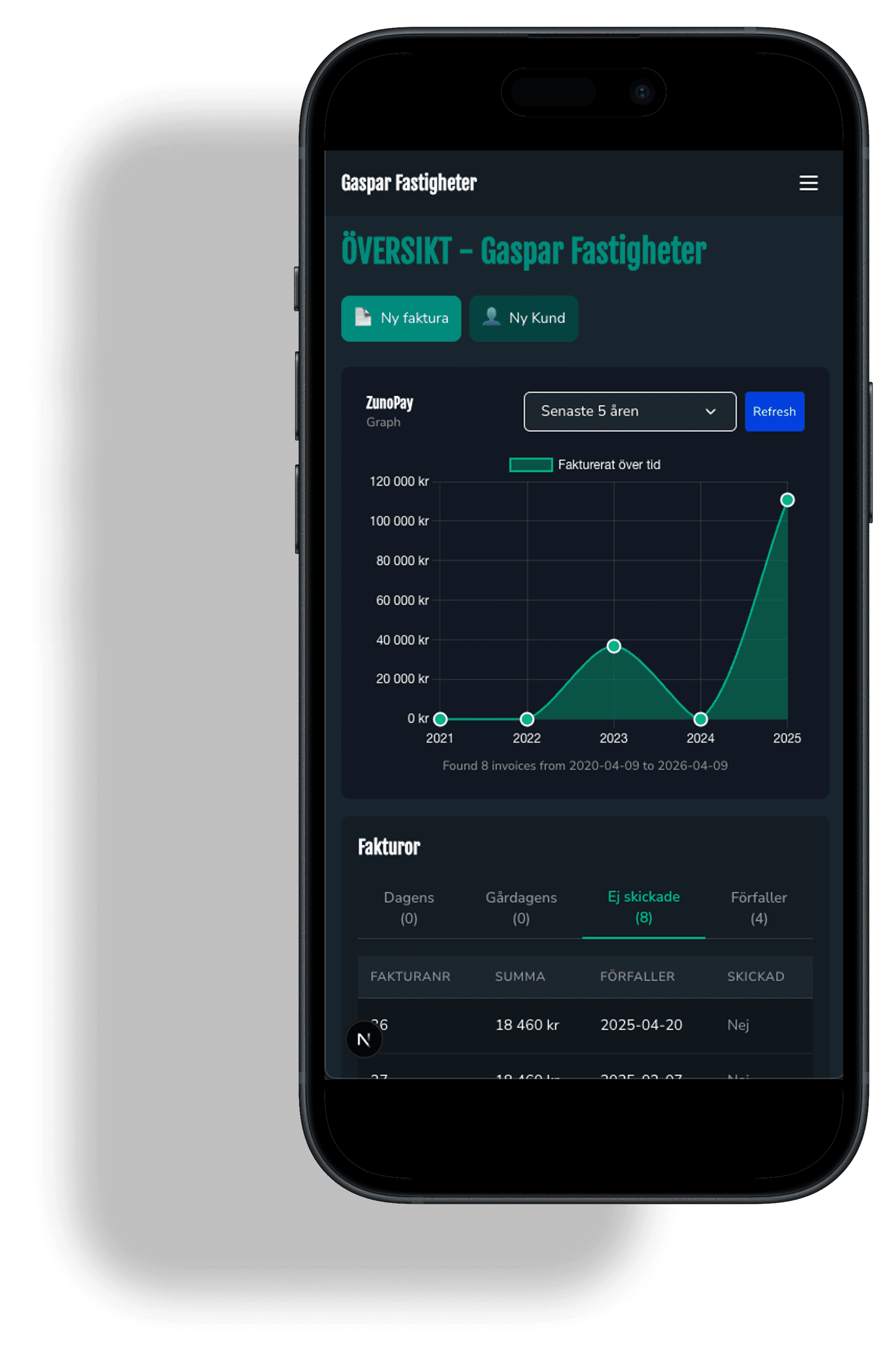 Device mockups showing the application interface